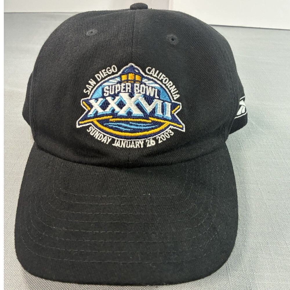 Super Bowl XXXVII San Diego 2003 Pepsi NFL Hat Black Adjustable Cap